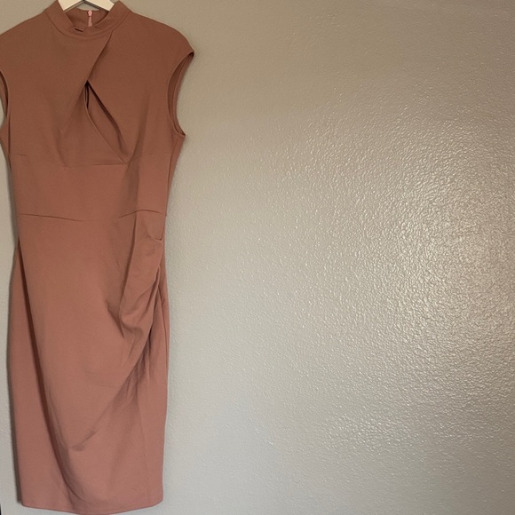 Miusol Tan Midi Dress - Picture 1 of 5